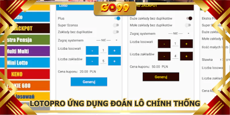 Lotopro ứng dụng đoán lô chính thống